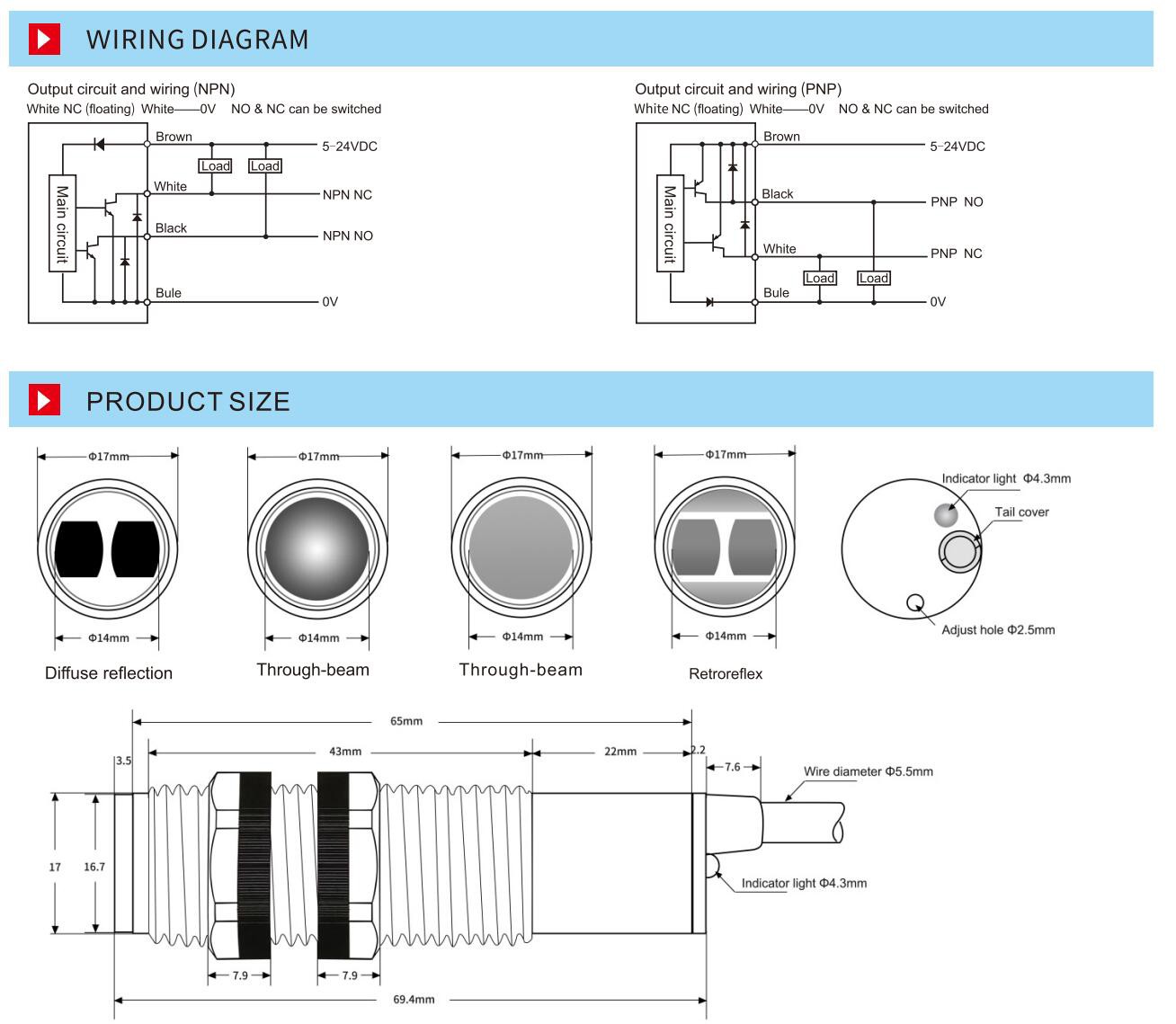 M18 Optical Sensor-3 M18 Optical Sensor-3